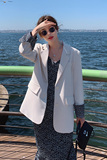 2023春季新款！！青花拼接休闲西装外套270-2255-P125控178，女装西装，浙宝270