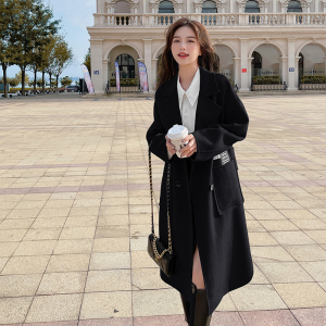 21冬季新款！！4色贴标双面羊绒大衣312-F55-P270控378,女装毛呢外套,浙宝270