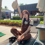 【出货中】2023夏季新款宽松不挑人背带裤270-2316P110控168，女装牛仔裤，浙宝270