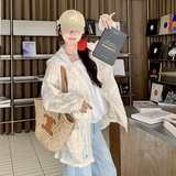 【25新款】蕾丝宽松收腰连帽防晒衣270-8215P125控188，女装防晒衣，浙宝270