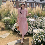 【现货】小清新粉色减龄连衣裙270-2333P115控168，女装连衣裙，浙宝270