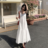 显瘦气质女神范白月光吊带长裙女夏季新款超好看森系连衣裙高级感，女装连衣裙，浙宝270
