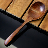 实木日式 大汤勺木勺子大号盛汤木头饭勺长柄喝汤拉面勺家用木餐具