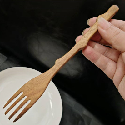 高档相思木主餐叉沙拉叉甜品叉子