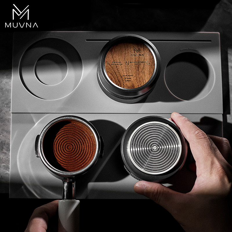 慕威纳 意式咖啡套装实木不锈钢重力布粉器水平压粉器51/53/58mm,餐饮具,配套器具,淘宝优惠券,粉丝福利购,淘宝优惠卷