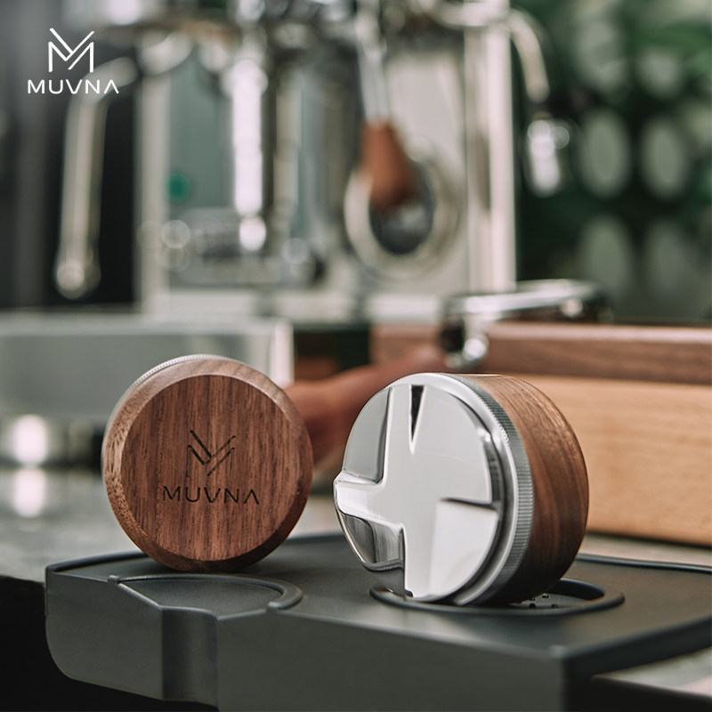 慕威娜 咖啡手柄布粉器304不锈钢胡桃木压粉器51/53/58mm可调,餐饮具,配套器具,淘宝优惠券,粉丝福利购,淘宝优惠卷