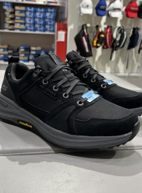 Skechers斯凯奇男士时尚绑带运动鞋网面舒适防水简约百搭 216106