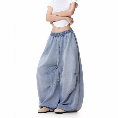 hiphop休闲夏季美式街头宽松褶皱