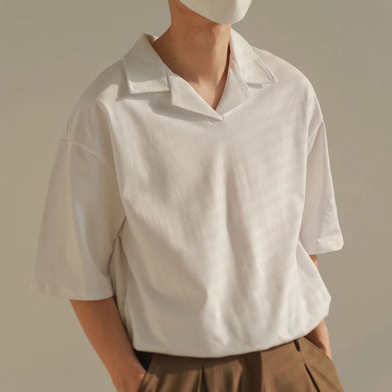 领衫恤潮牌美式男olo高级感半袖
