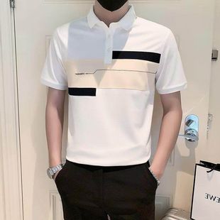 有领半袖 短袖 潮流日系复古宽松美式 t恤男polo衫 高级感夏季