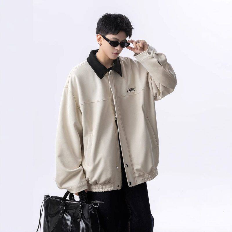 休闲翻领美式2025年飞行员外套春秋装搭新款高级感夹克穿男款痞帅