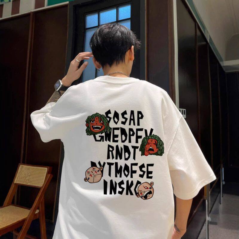 初高中纯棉青少年帅气学生短袖大童宽松大码休闲潮流男孩t恤夏季