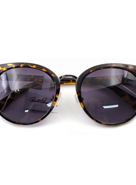 老店正品花雨伞女士偏光太阳眼镜个性圆脸防蓝光彩膜墨镜 AP11684