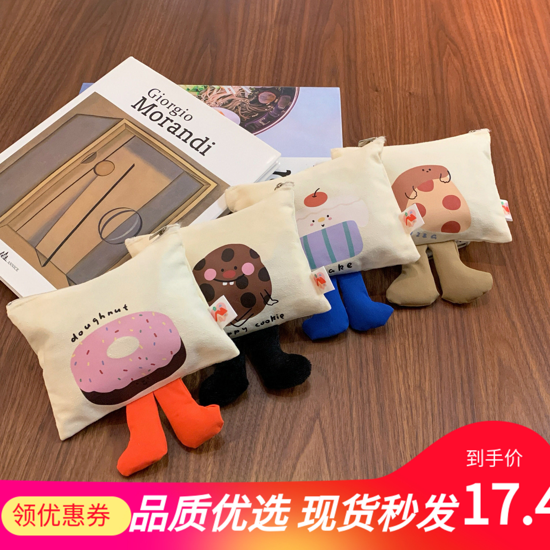 原创日系帆布零钱包口红包迷你可爱布艺钥匙包零钱袋学生收纳钱包