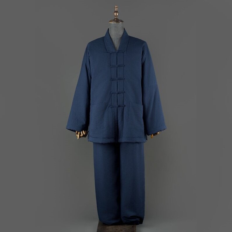 特卖道士服冬季棉袍三清领道袍冬季道家衣服道士服装男太极服练功