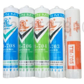 天目TM703密封胶704黑色705透明706半透明水耐高温有机硅胶白色