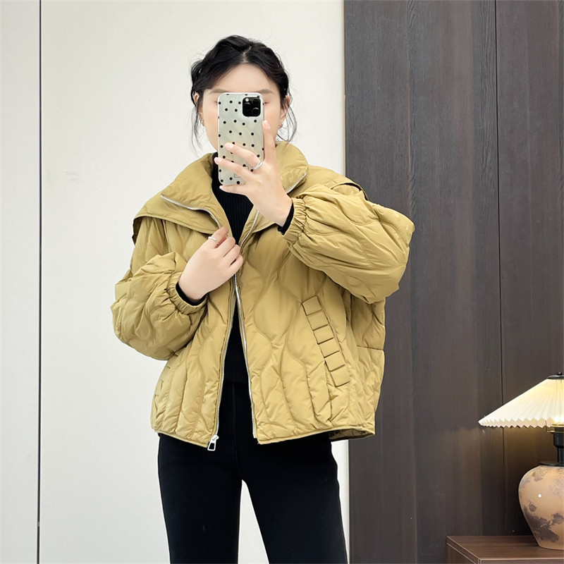 惠衣阁秋冬女海军领羽绒服短款羽绒服韩版宽松休闲保暖羽绒外套