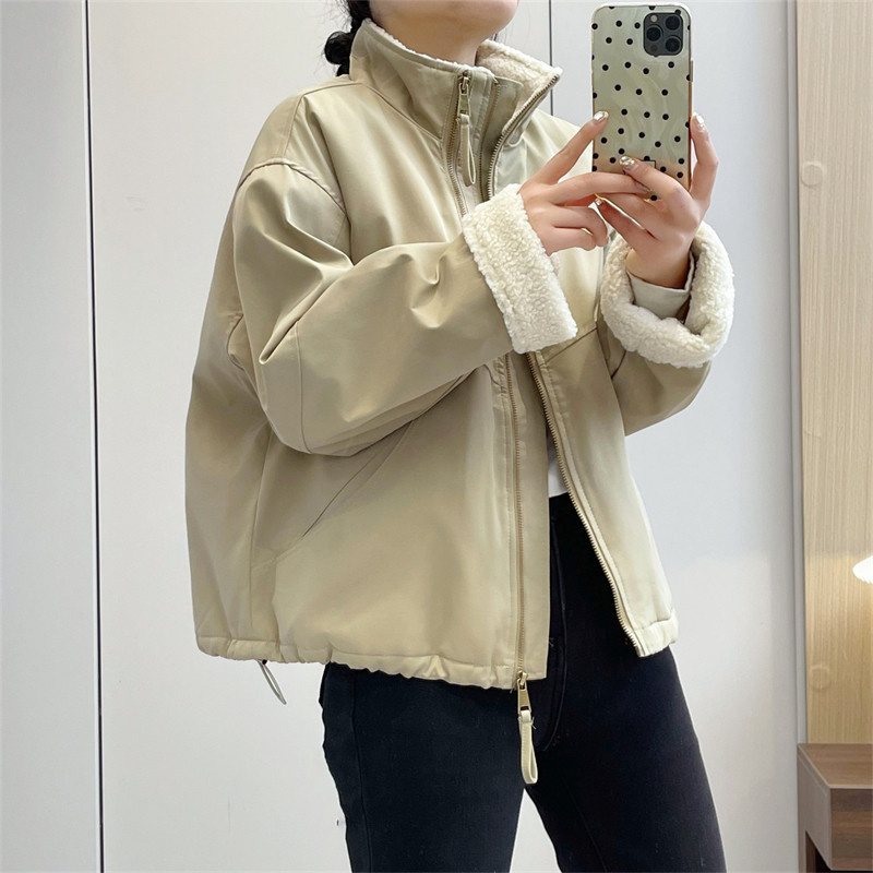 惠衣阁秋冬女长袖立领棉衣外套短款棉服韩版宽松羊羔毛派客服外套,女装/女士精品,棉衣/棉服,淘宝优惠券,粉丝福利购,淘宝优惠卷