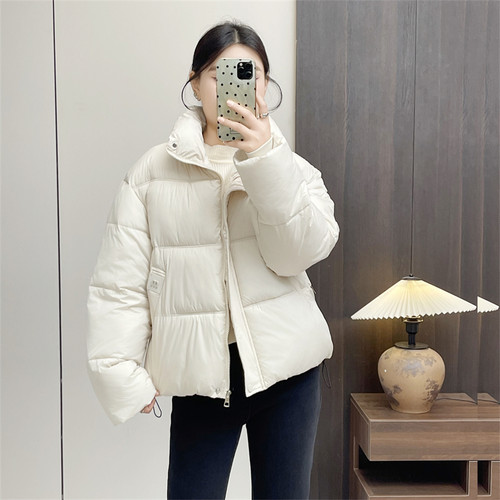 惠衣阁秋冬女短款立领棉服外套短款面包服韩版休闲保暖棉袄外套