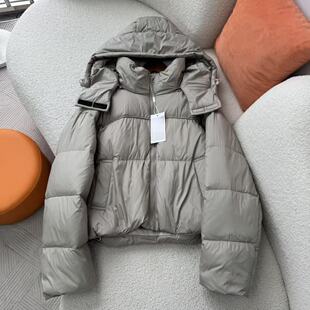 惠衣阁秋冬女可拆卸帽羽绒服短款 休闲加厚保暖羽绒外套 羽绒服韩版