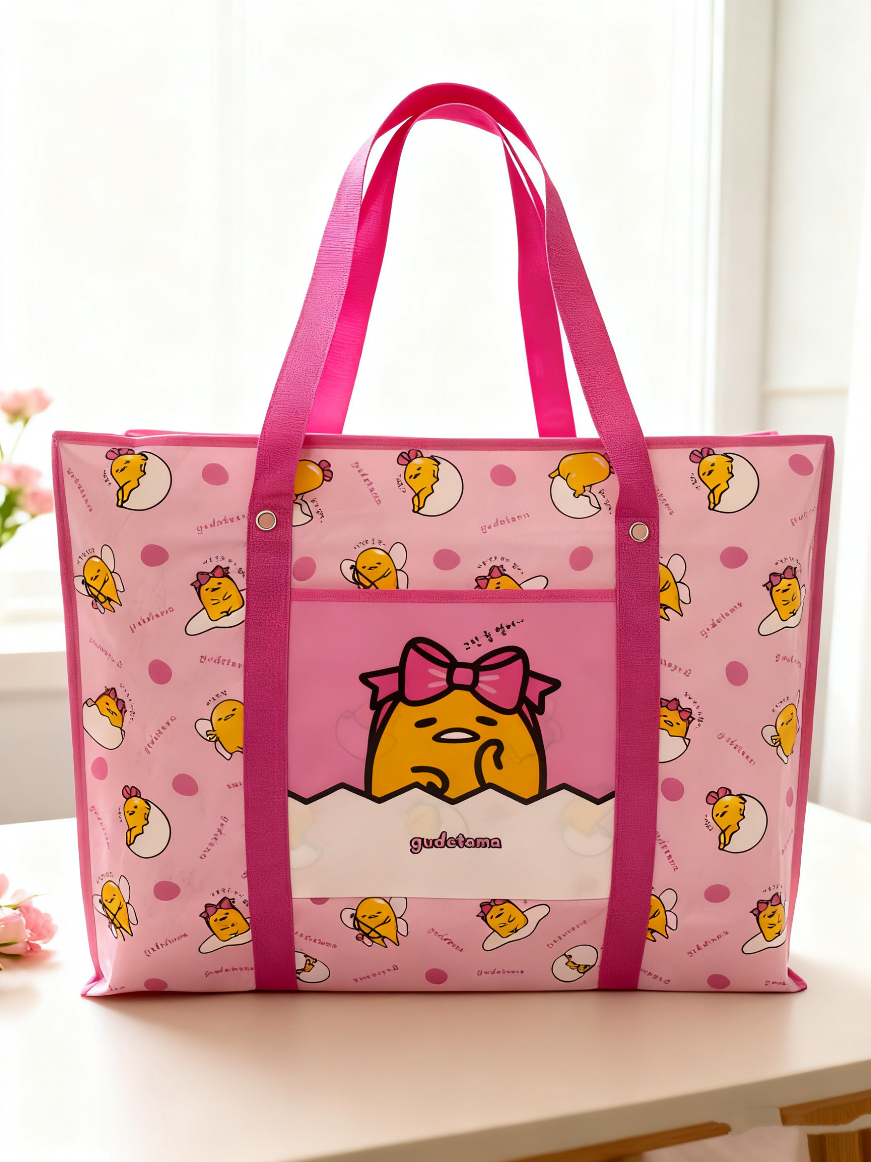 搬家袋无纺布袋加厚行李袋卡通防水收纳包蛇皮袋批发手提拉链袋