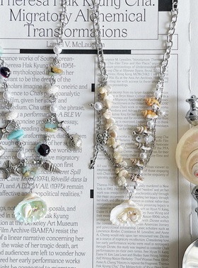 海洋系列天然贝壳手作串珠项链女