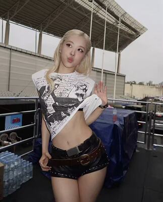 Rose 朴彩英同款erd25ss忧郁的富二代“自我终结”钢琴师短袖T恤