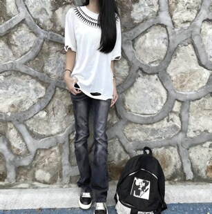 现货发uc非Undercover Scad期蝎子虫洞短袖原版开发手工破坏糜烂