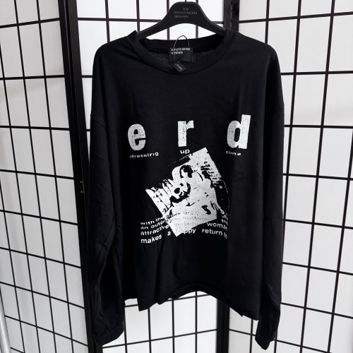 【现货】 非ERD相片人像涂鸦长袖小众显瘦帅气男女同款街头260g