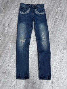 直低腰牛仔裤 09水洗歌词牛刺绣修身 Undercover 当天发货