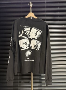 【现货】 非ERD相片人像涂鸦长袖小众显瘦帅气男女同款街头260g