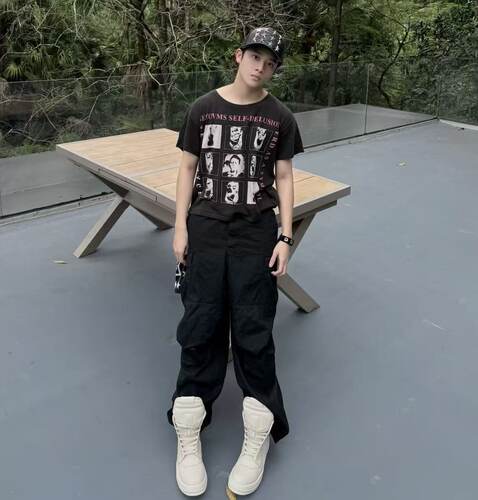 自主ERD SS25小提琴短袖睡眠复古纹理宽松T恤 男女忧郁的富二代