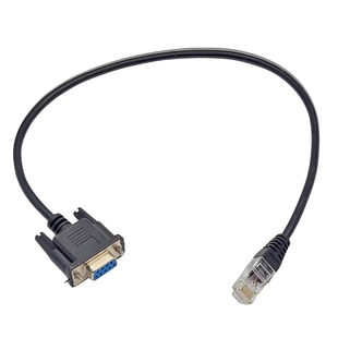 RJ45转COM 信号线 网口转DB9针 调试线 路由器配置线 串口线RS232