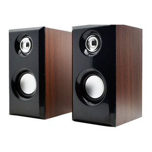 E流M11台式 重低音炮便携USB多媒体迷你手机音箱 机电脑木质小音响