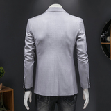 假模图-2024年秋季新款S-5XL男士休闲西装外套修身单西DX6822P165，男装西服，电商D216-1