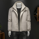 假模图新标90白鸭绒原创设计男士短款宽松羽绒服75338P360，男装羽绒服，电商D216-1