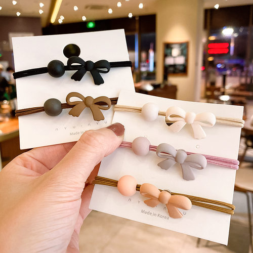 2022新款蝴蝶结发圈 简约小清新头绳扎头发小皮筋女发饰发绳