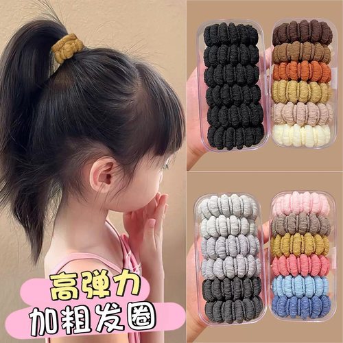 高马尾发绳女2025新款皮筋女扎头发圈加粗高弹力耐用头绳儿童发饰