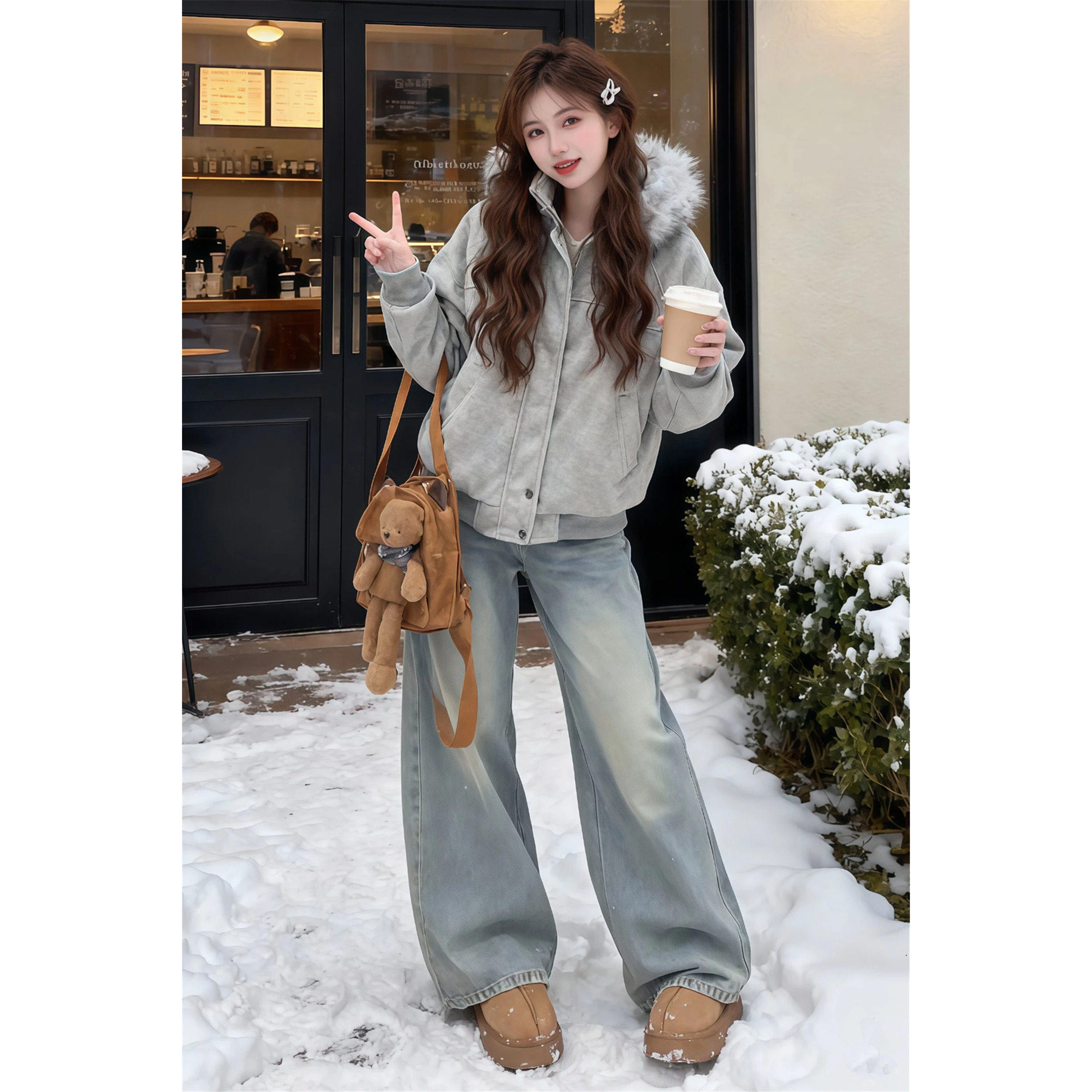 毛呢棉服女款2025新款独特超好看冬装女装外套小个子夹棉加厚棉袄