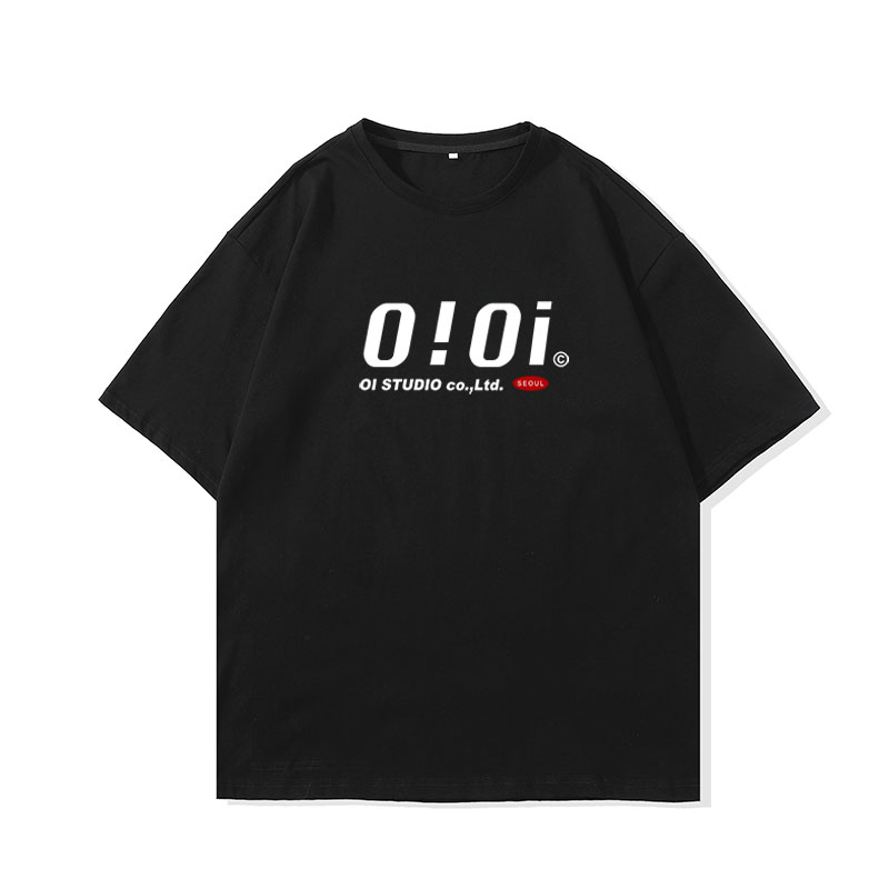 21新款宽松大码港风大皂风OI字母印花冰丝运动短袖T恤BT1601-P15,男装T恤,星座508（原C305）