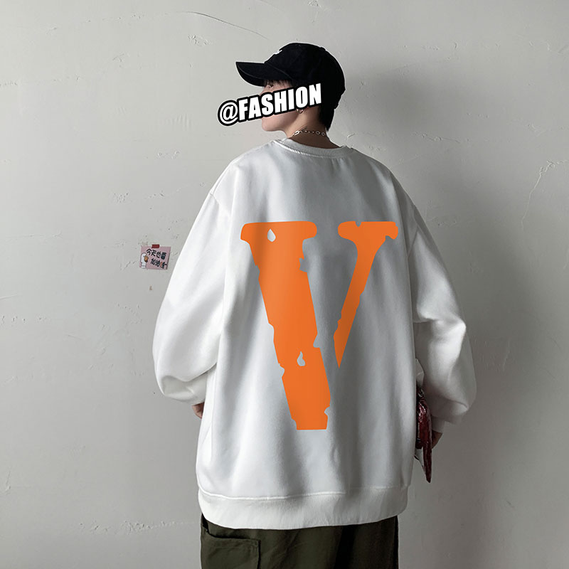 21秋季新款几物风橙色V港风大码OVERSIZE休闲圆领卫衣P35-控48,男装卫衣,星座508（原C305）