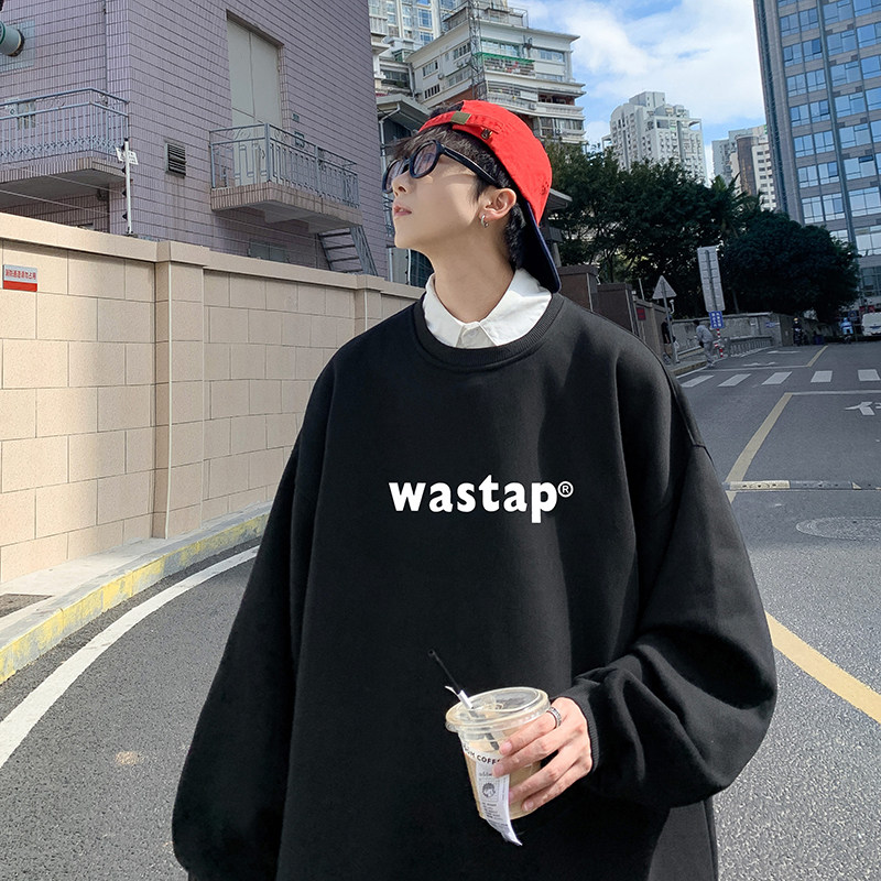 22春季大港风外景WASTAP宽松高街圆领卫衣P30,男装卫衣,星座508（原C305）