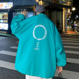 2024秋季新款港风外景时差宽松大码休闲教练夹克男女外套P50-控68，男装夹克，星座508（原C305）