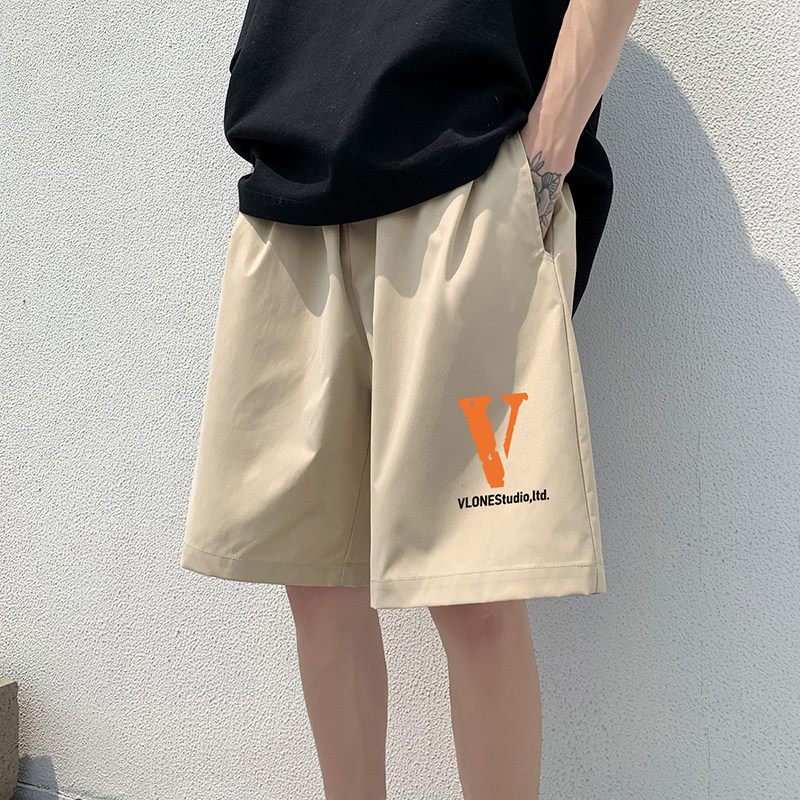 ！22夏季新款宽松大码港风橙色v短裤冰丝短裤DK1612P20,男装牛仔裤,星座508（原C305）