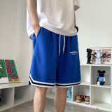 ！22夏季新款宽松大码港风ess英文短裤篮球裤DK1901P25控38，男装牛仔裤，星座508（原C305）
