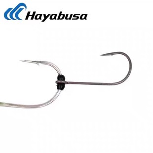 日本哈雅布萨HAYABUSA复合亮片附钩拖拉机副钩有倒刺鱼单钩FF204