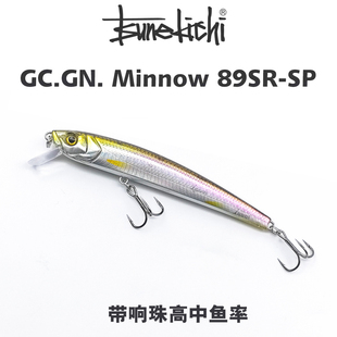 89SR SP海鲈鱼悬浮抽停路亚假饵 Minnow 常吉GN89悬停米诺G.C.GN