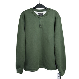 硬汉亨利领华夫格仿羊羔绒保暖秋冬卫衣 外贸男纯色门筒领外套