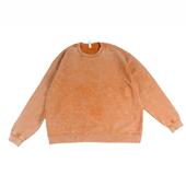 厚款 外贸男女卫衣宽松 纯棉雪花洗水洗oversize罗纹衫