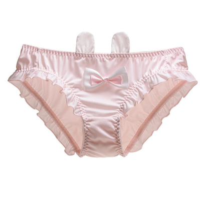 秋上新日系美侬兔子黑色三角内裤